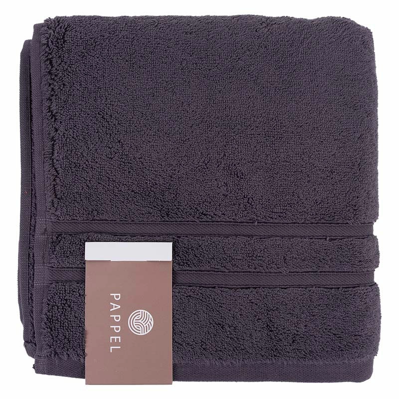 2 Полотенце махровое Pappel Cirrus/S 70x140см, цвет антрацит фото 2