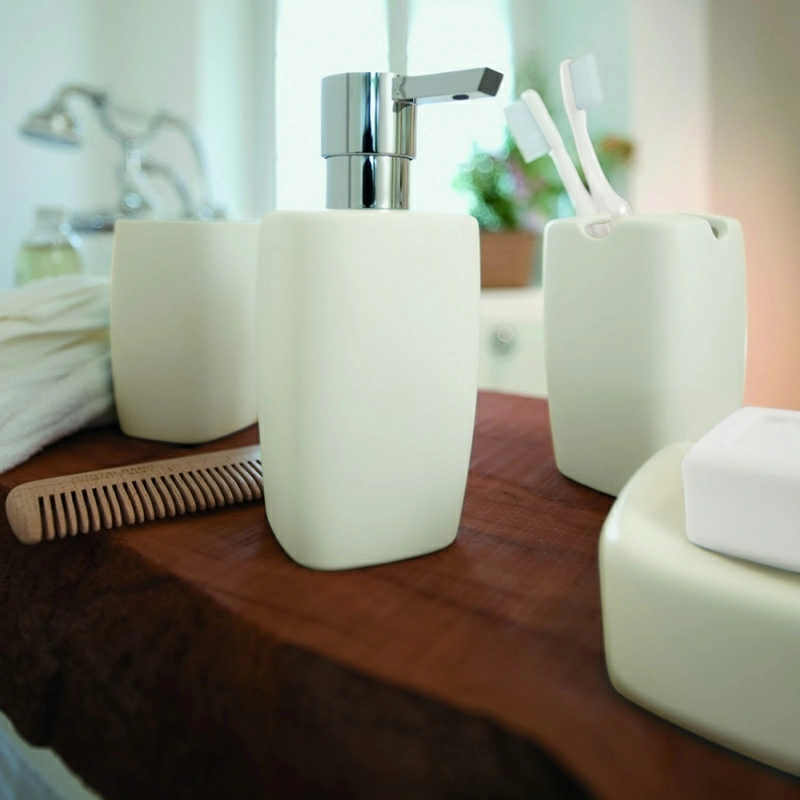 3 Дозатор для жидкого мыла Spirella Retro, белый фото 3