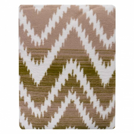 2 Плед 150x200см Pappel Cotton, красный с бежевым фото 3