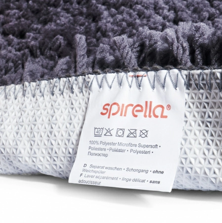 7 Коврик для туалета Spirella Highland 55х55см, серый фото 6