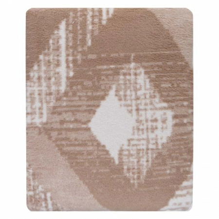 Плед 200x220см Pappel Scotch Jacquard, белый с бежевым фото 2