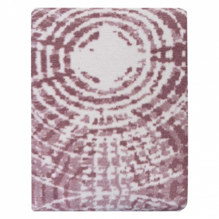 Плед 200x220см Pappel Cotton, белый с бордовым фото 4