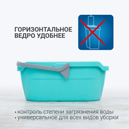 Ведро Hausmann Cosmic line для мытья полов, 12л фото 6