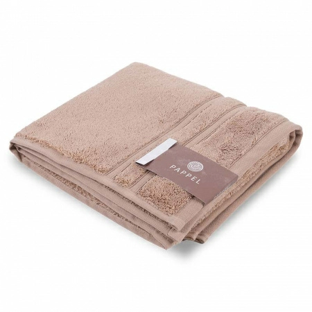 Полотенце махровое Pappel Cirrus/S 70x140см, цвет бежевый фото 1