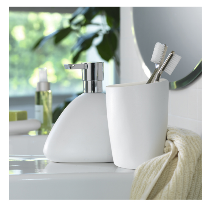 Стакан для зубных щеток Spirella Etna, белый фото 2