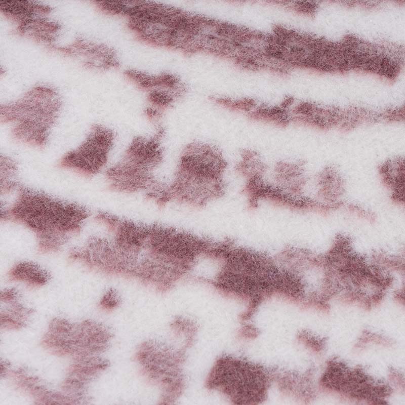 Плед 200x220см Pappel Cotton, белый с бордовым фото 3