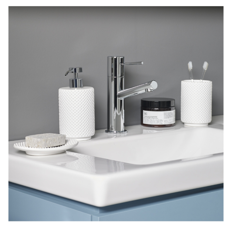 Дозатор для жидкого мыла Spirella Mero, белый фото 3