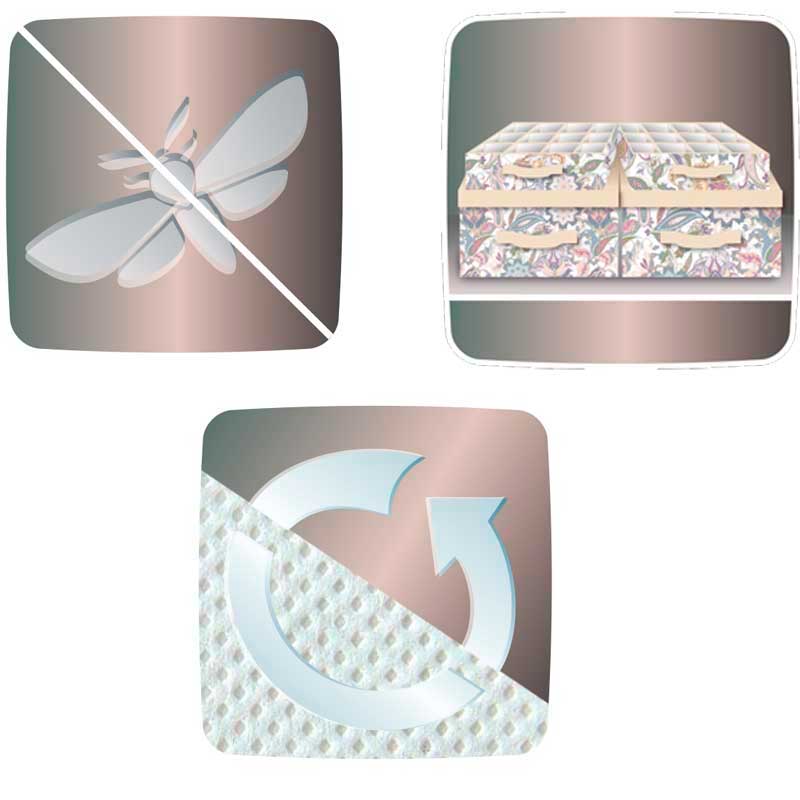 Органайзер для хранения Hausmann Paisley 35x27x9см, бежевый фото 4