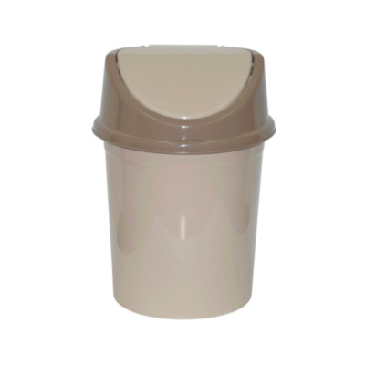 Ведро для мусора Виолет с подвижной крышкой 14л, латте-капучино