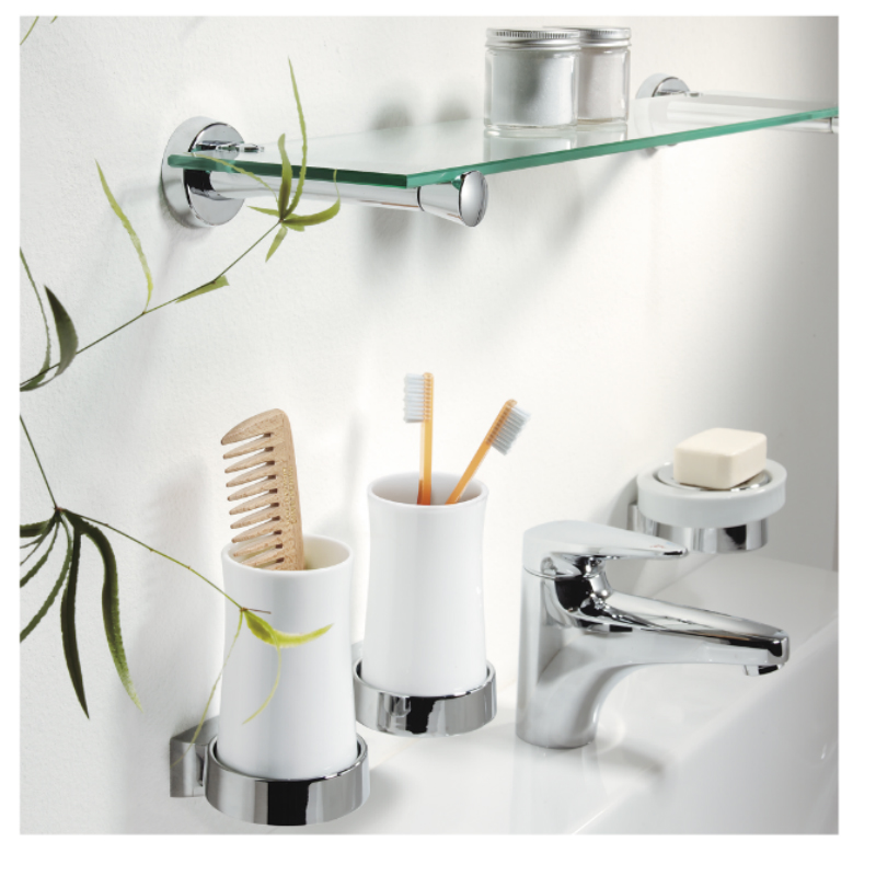 Стакан для зубных щеток Spirella Sydney, белый фото 2