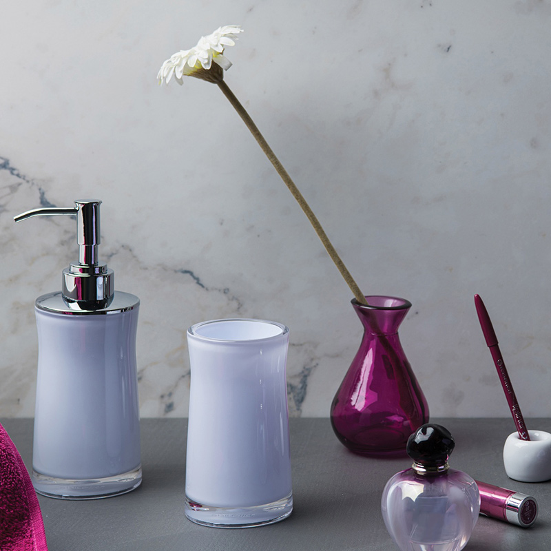 Дозатор для жидкого мыла Spirella Sydney-Acryl, серый фото 2