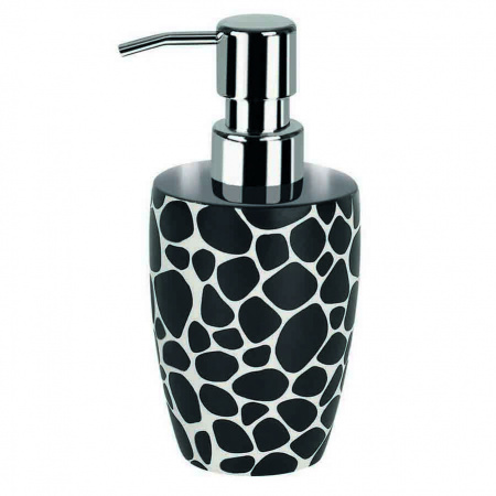 Дозатор для жидкого мыла Spirella Darwin Pebble, черный фото 1