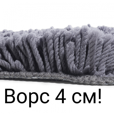 Коврик для туалета Spirella Highland 55х55см, серый фото 3