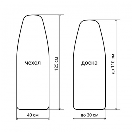 Чехол для гладильной доски Leifheit Cotton Comfort, 120x40см, 4мм фото 2