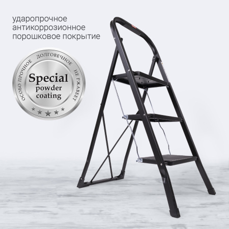 Стремянка Hausmann Aktru 3 ступени фото 14