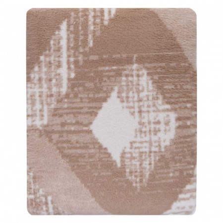 Плед 200x220см Pappel Scotch Jacquard, белый с бежевым фото 3