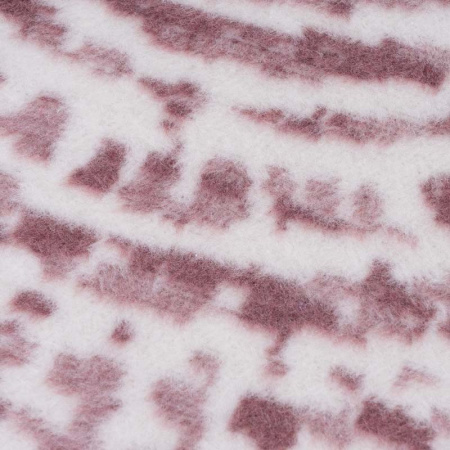 Плед 200x220см Pappel Cotton, белый с бордовым фото 3