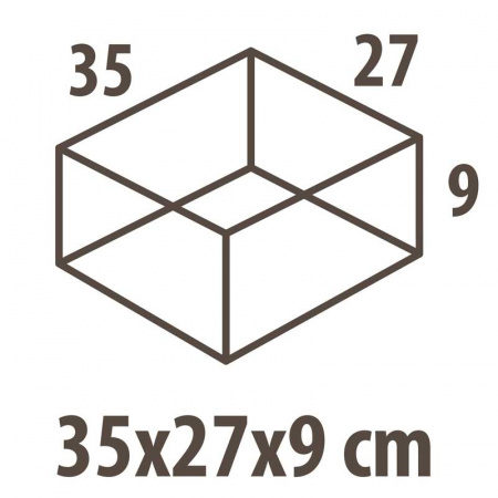 Органайзер для хранения Hausmann Paisley 35x27x9см, бежевый фото 3