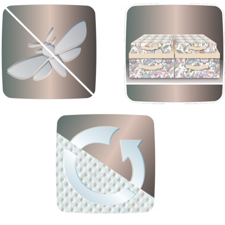 Чехол для одежды Hausmann Paisley 60x100см, бежевый фото 4