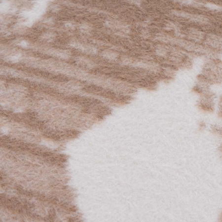 Плед 200x220см Pappel Scotch Jacquard, белый с бежевым фото 2