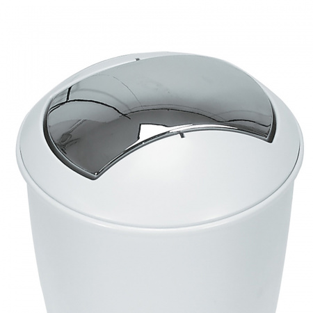 Ведро для мусора Spirella Atlanta 5л, цвет белый фото 3