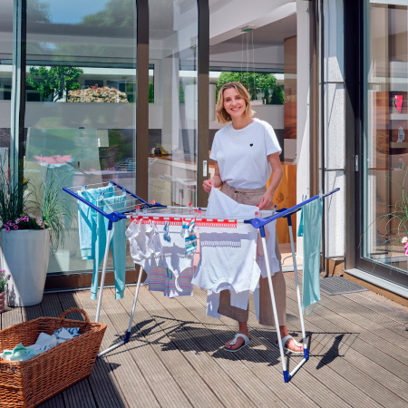 Сушилка для белья напольная, Leifheit Pegasus 150 Solid Slim, 55см фото 8